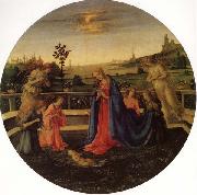 Filippino Lippi Adoration of the Christ Child oil on canvas